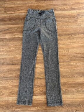 lululemon Women’s Skinny Will Pant Giant Herringbone Black Heather High Rise 6